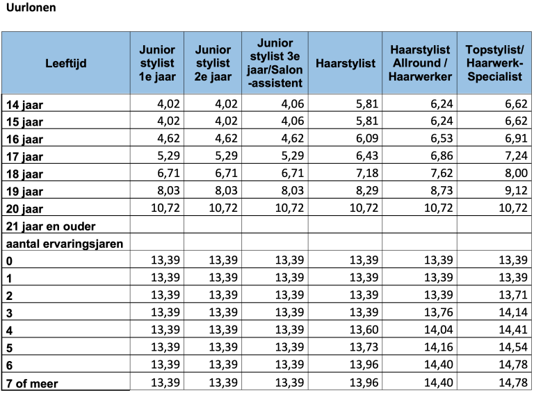 Loontabellen Februari 2024 - Fnvmooi.nl